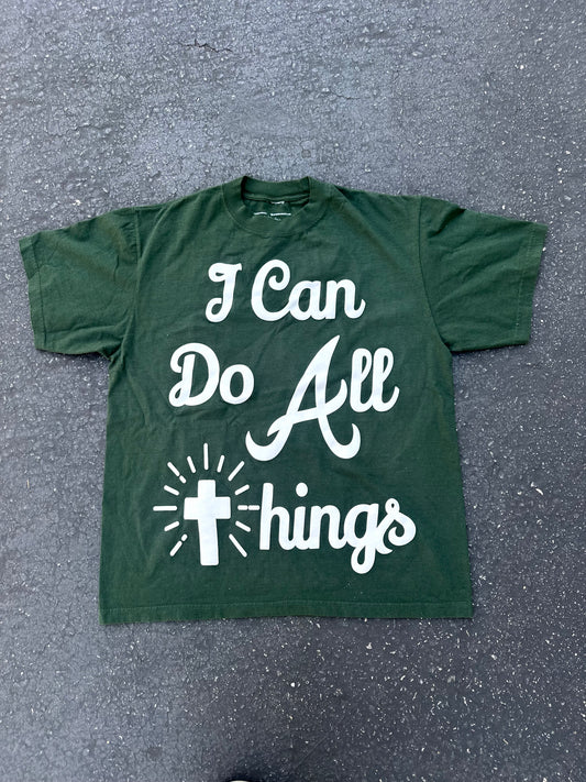 I Can Do All Things Tee (Pine Green)